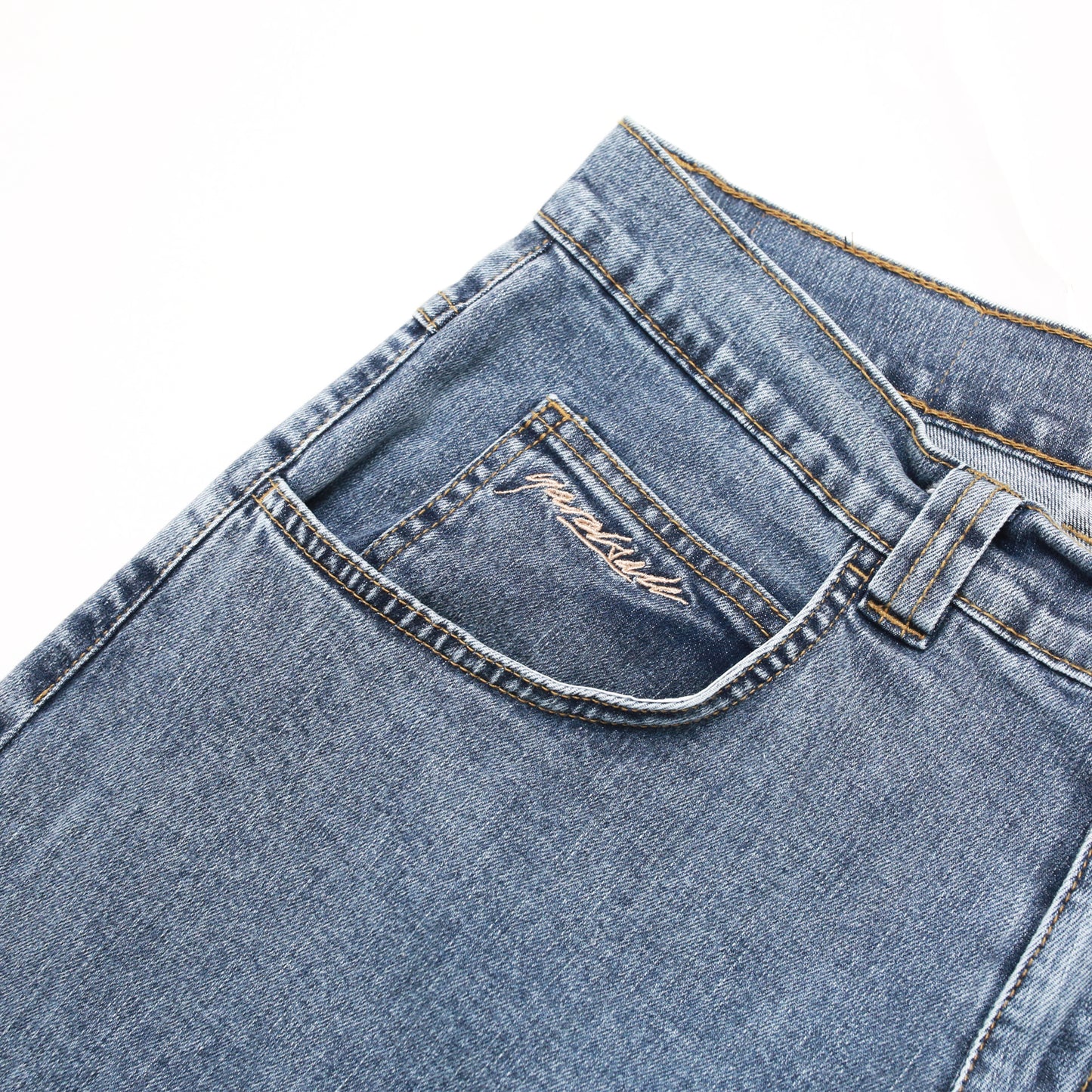 Ivory Slub Jeans (Light Denim)