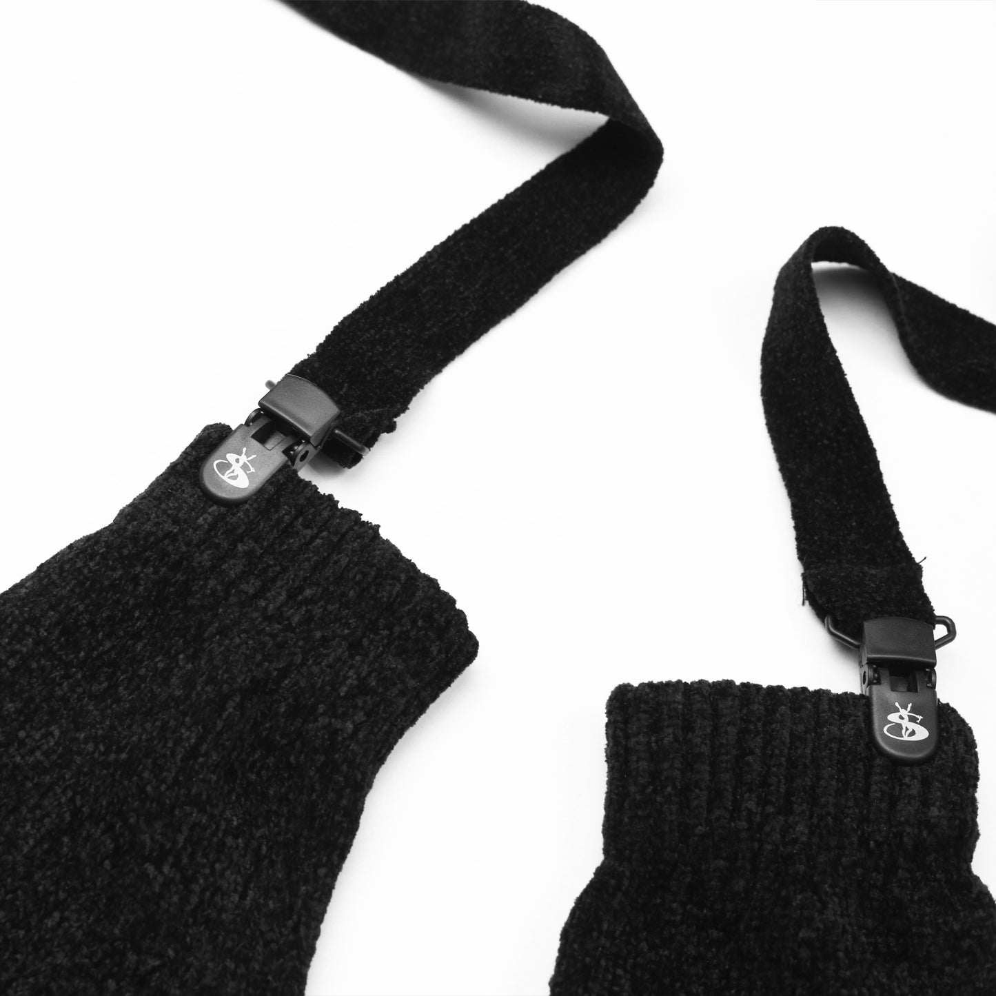 Chenille Gloves (Black)