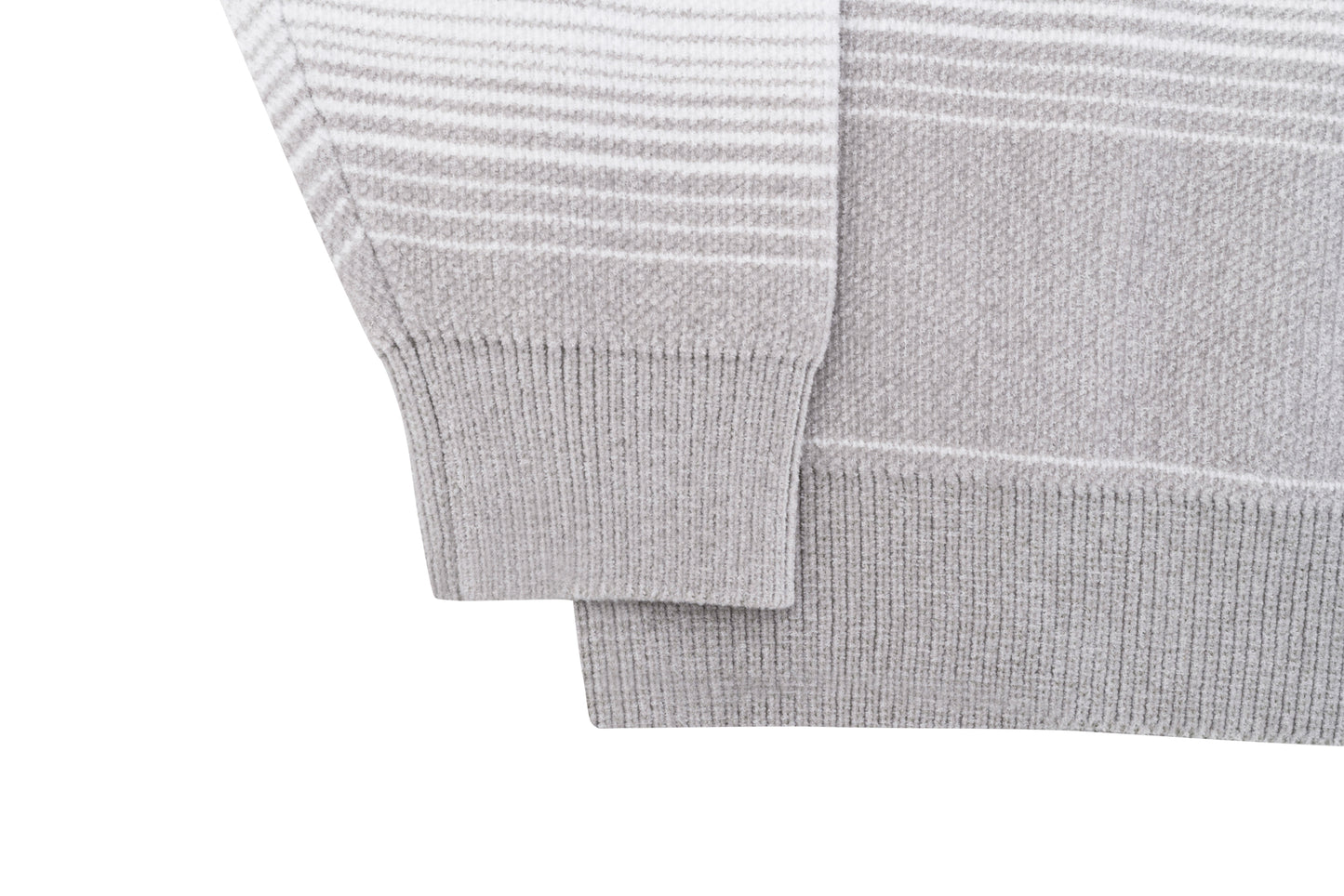 Chenille Ripple Knit (Stone/Off-White)