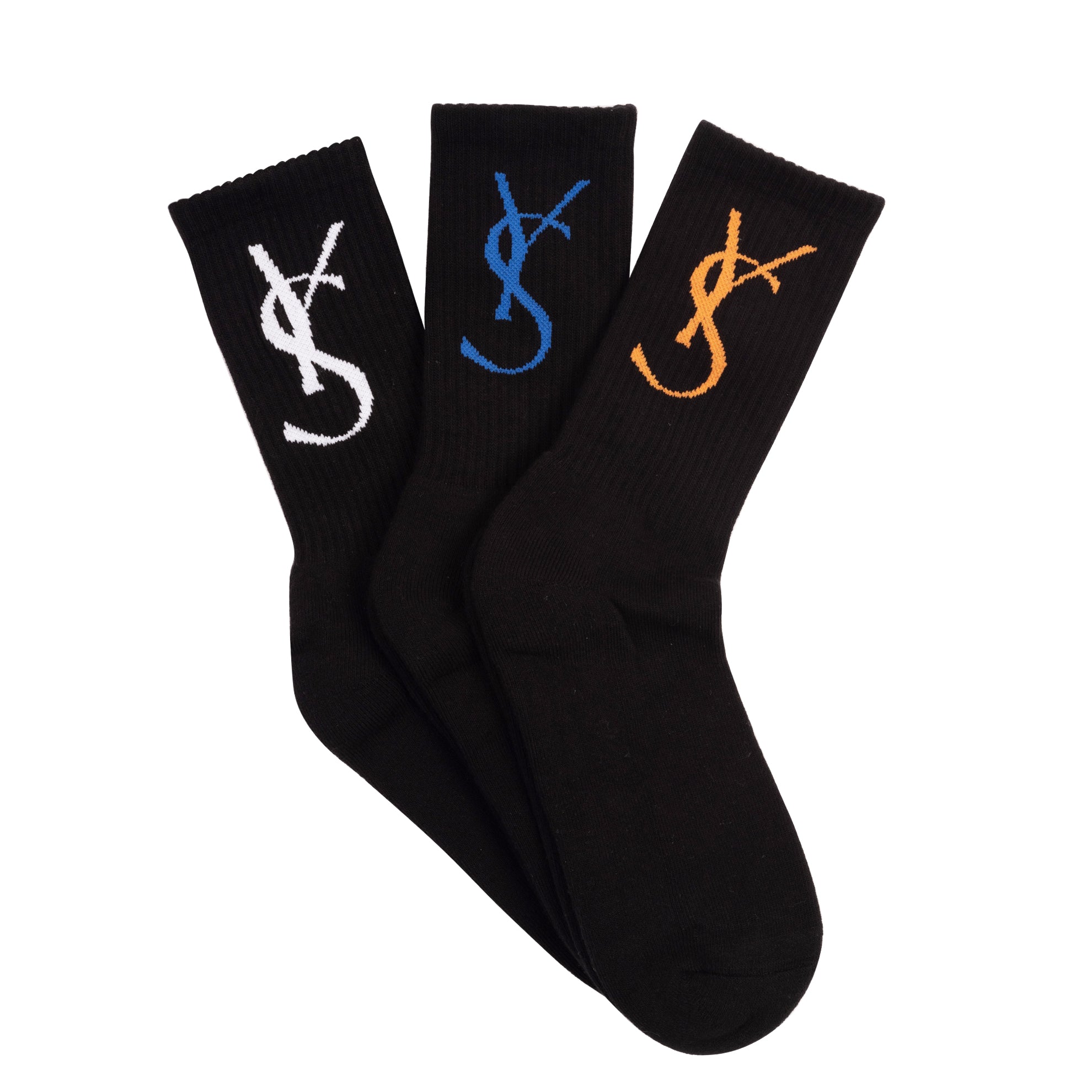 Yves Saint Ysl Socks Price YS Socks Pack (Black) – YARDSALE