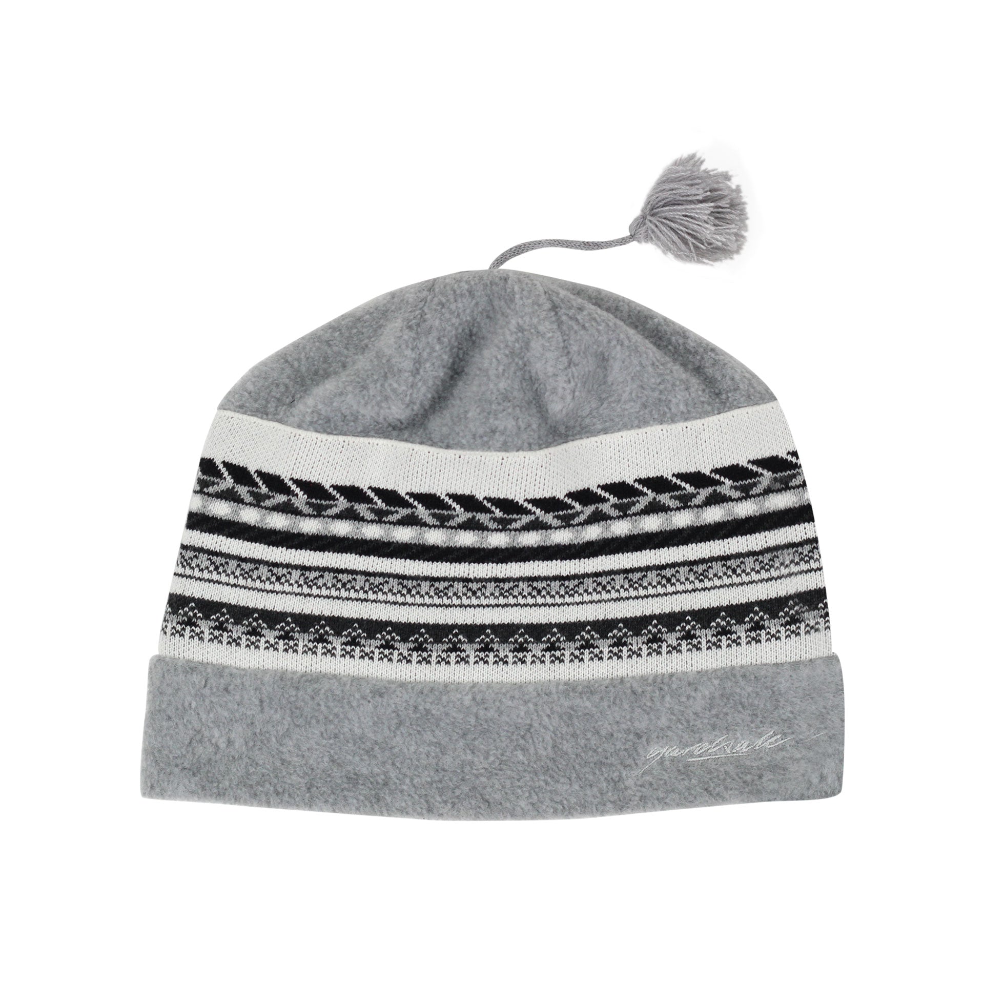 Tassel Beanie (Grey)