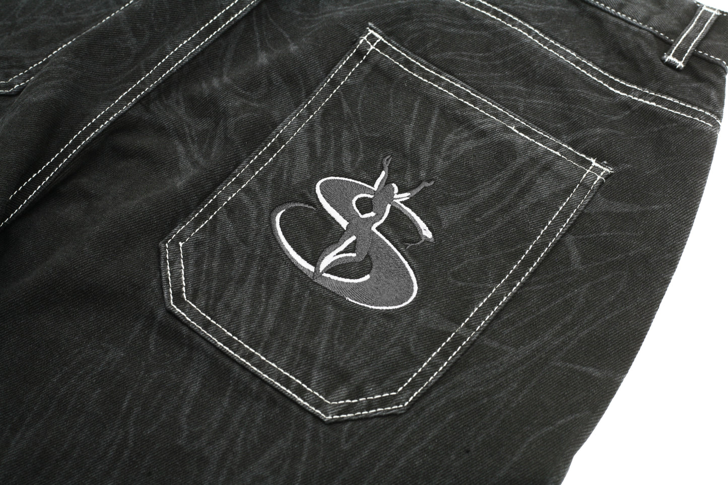 Ripper Jeans (Contrast Black)