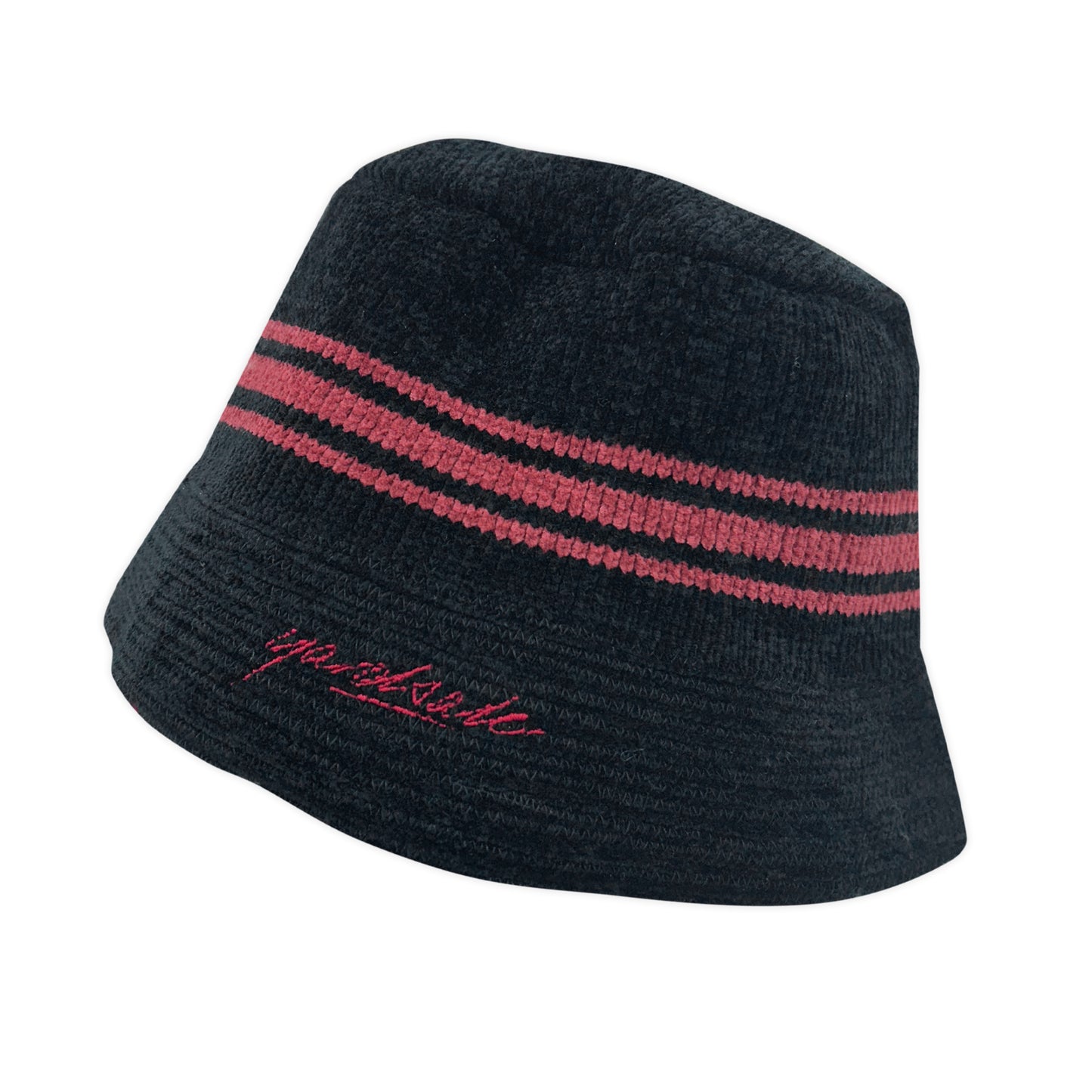 Chenille Bucket Hat (Black)