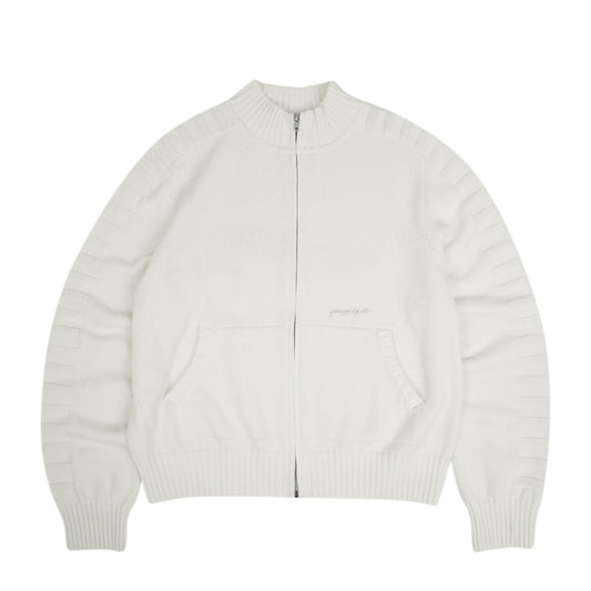 Faldo Knitted Full-Zip (Cream)