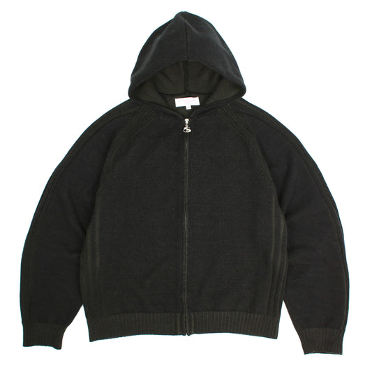 Heathered Fullzip Hood (Black)