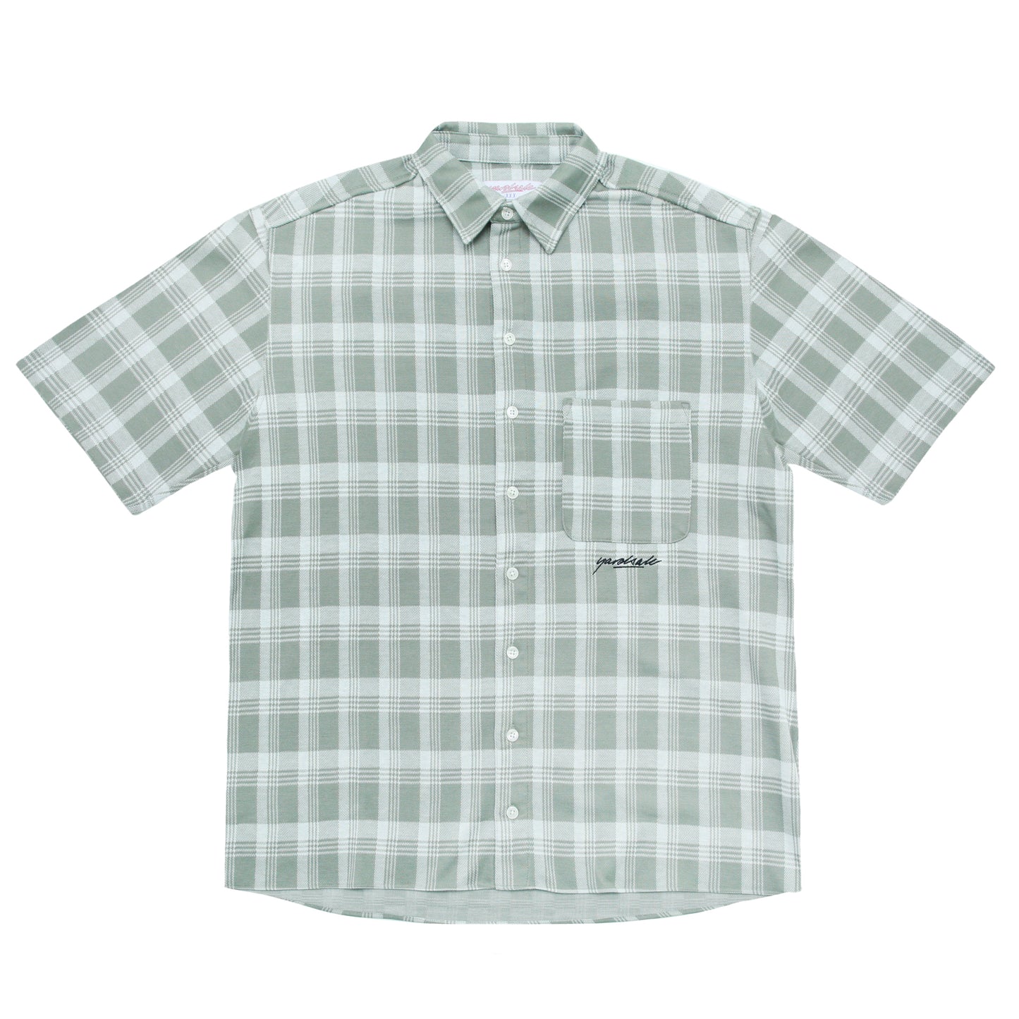 YS Knitted Short Sleeved Shirt (Stone/Olive)