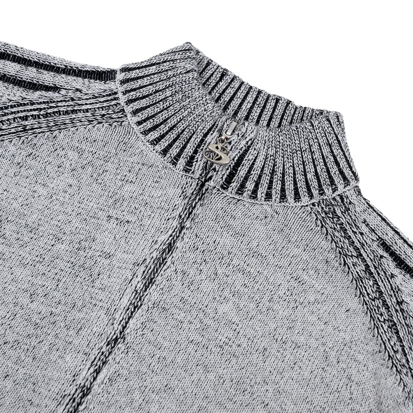 Heathered Phantasy Full-Zip (Stone/Black)