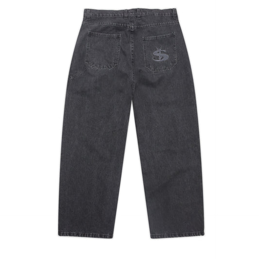 Slub Stain Phantasy Jeans (Black)