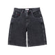 Slub Denim Shorts (Black)