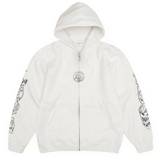 Bullseye Hood (White)