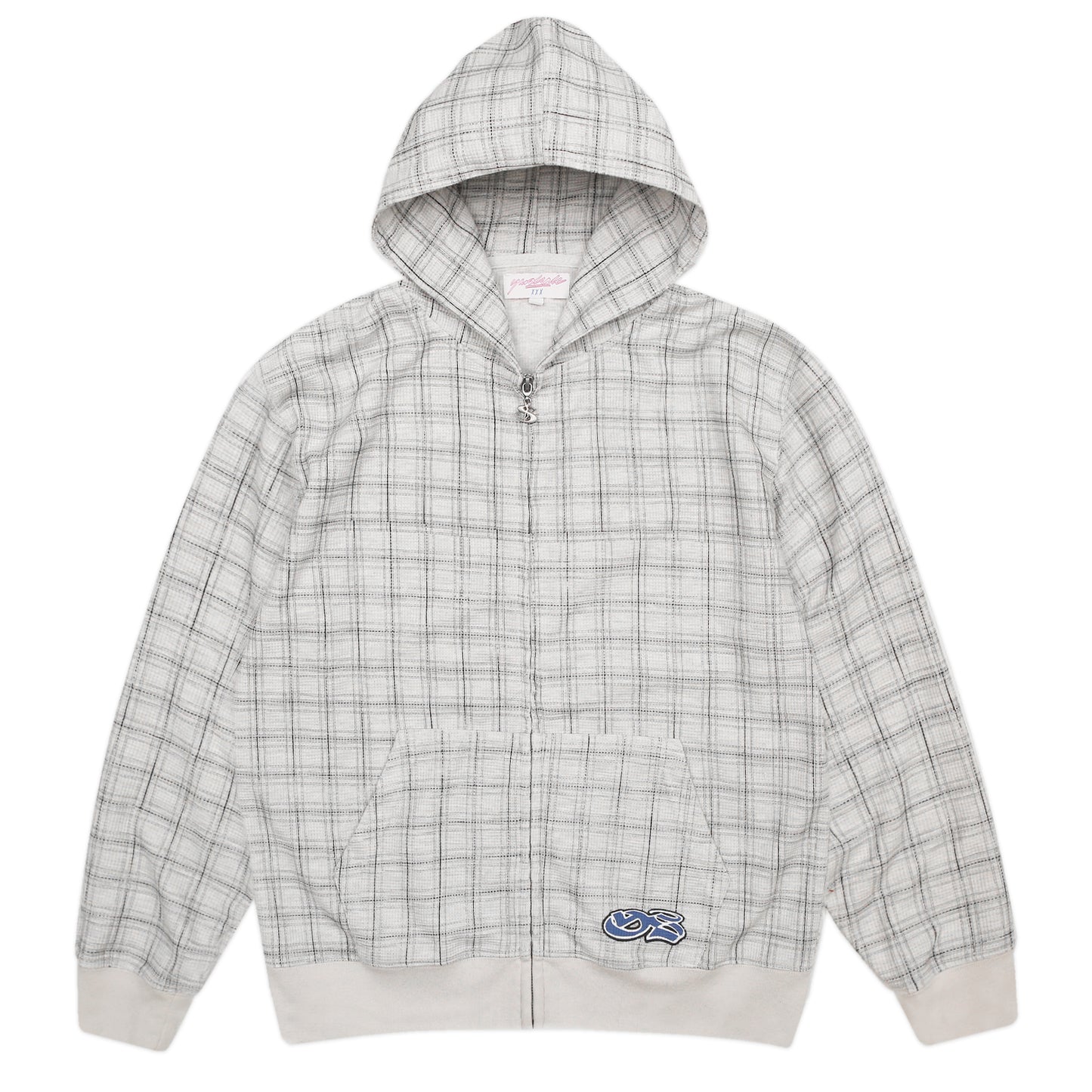 Check Waffle Hood (Grey)