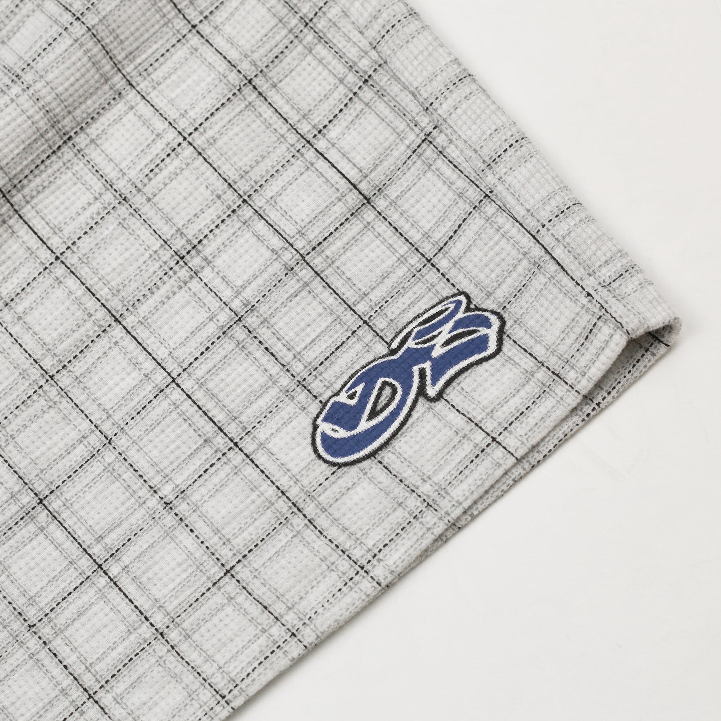 Check Waffle Shorts (Light-Grey)