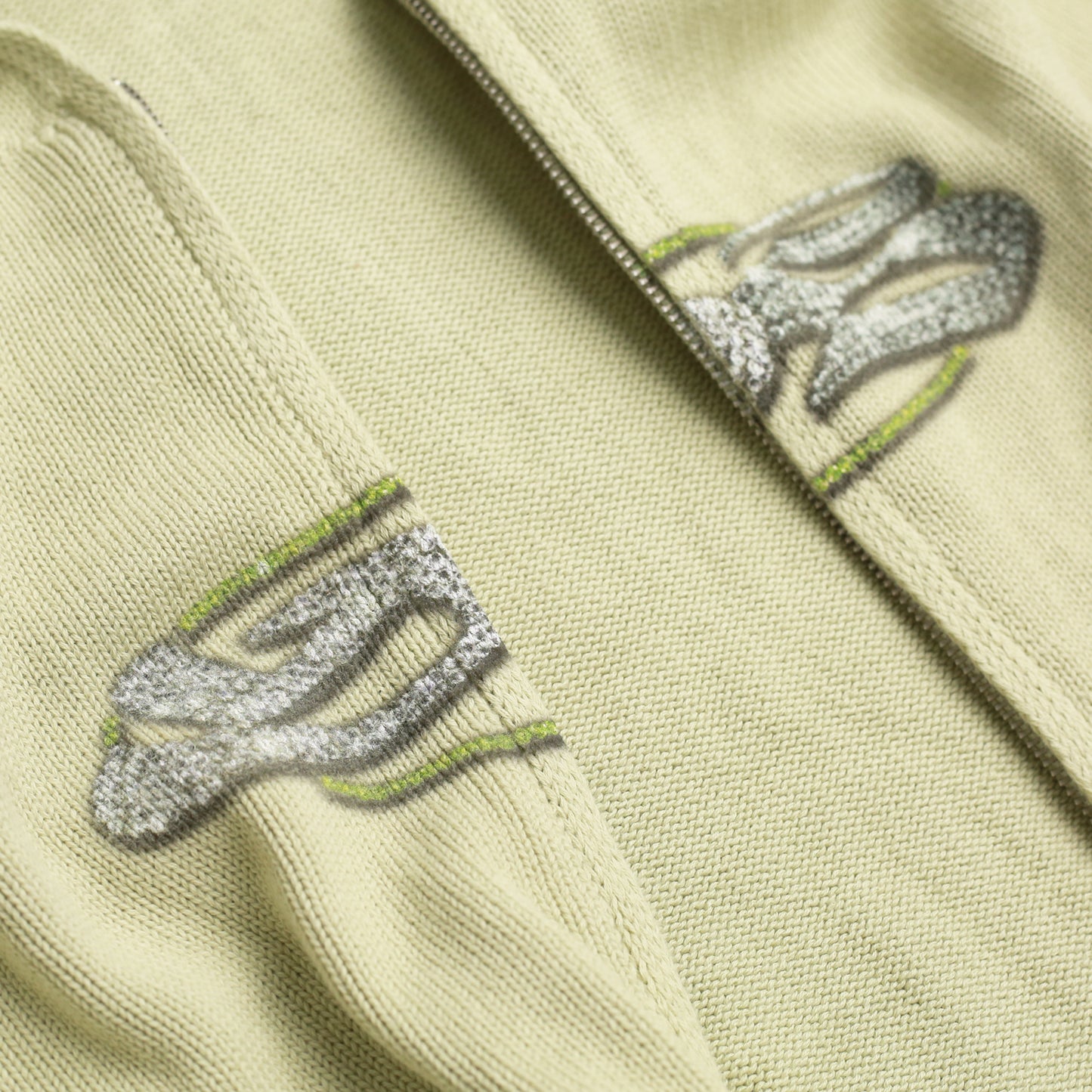 Glitz Knitted Hood (Lime)