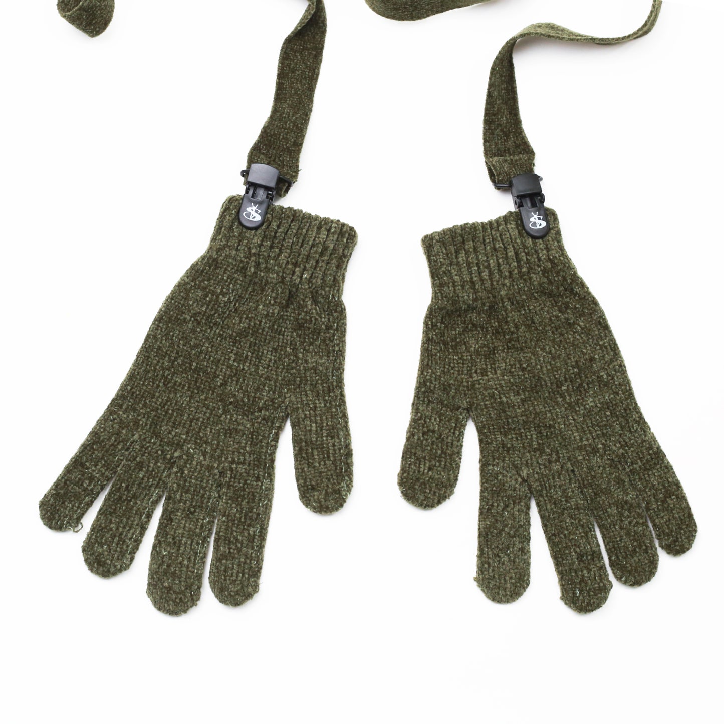 Chenille Gloves (Green)