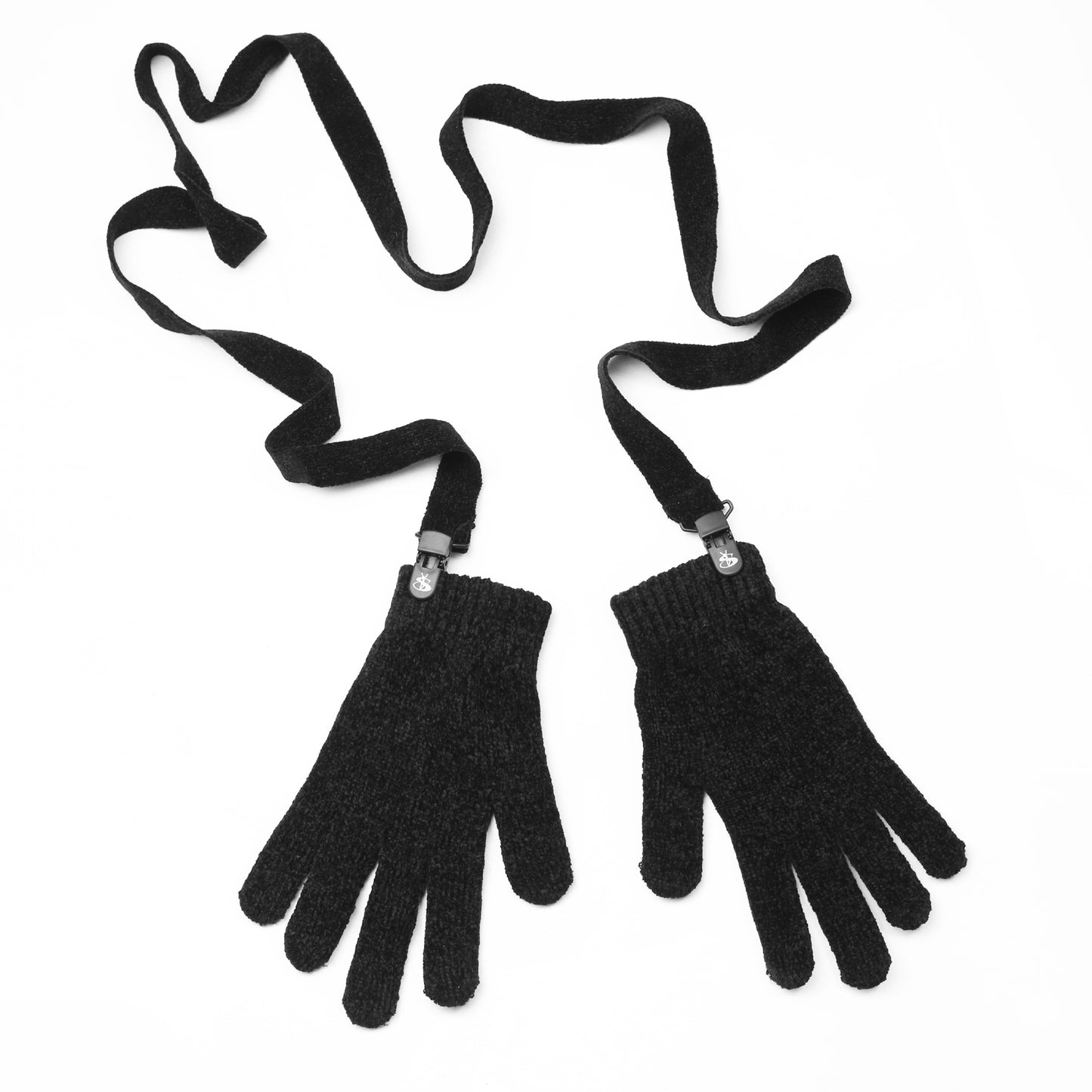 Chenille Gloves (Black)