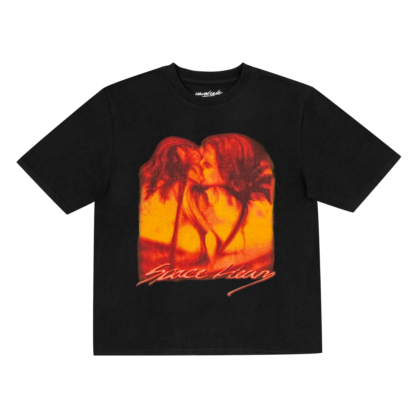 Space Heavy Giant Kiss T-Shirt (Black)