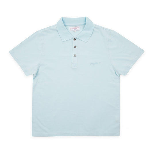 Pique Polo (Blue)