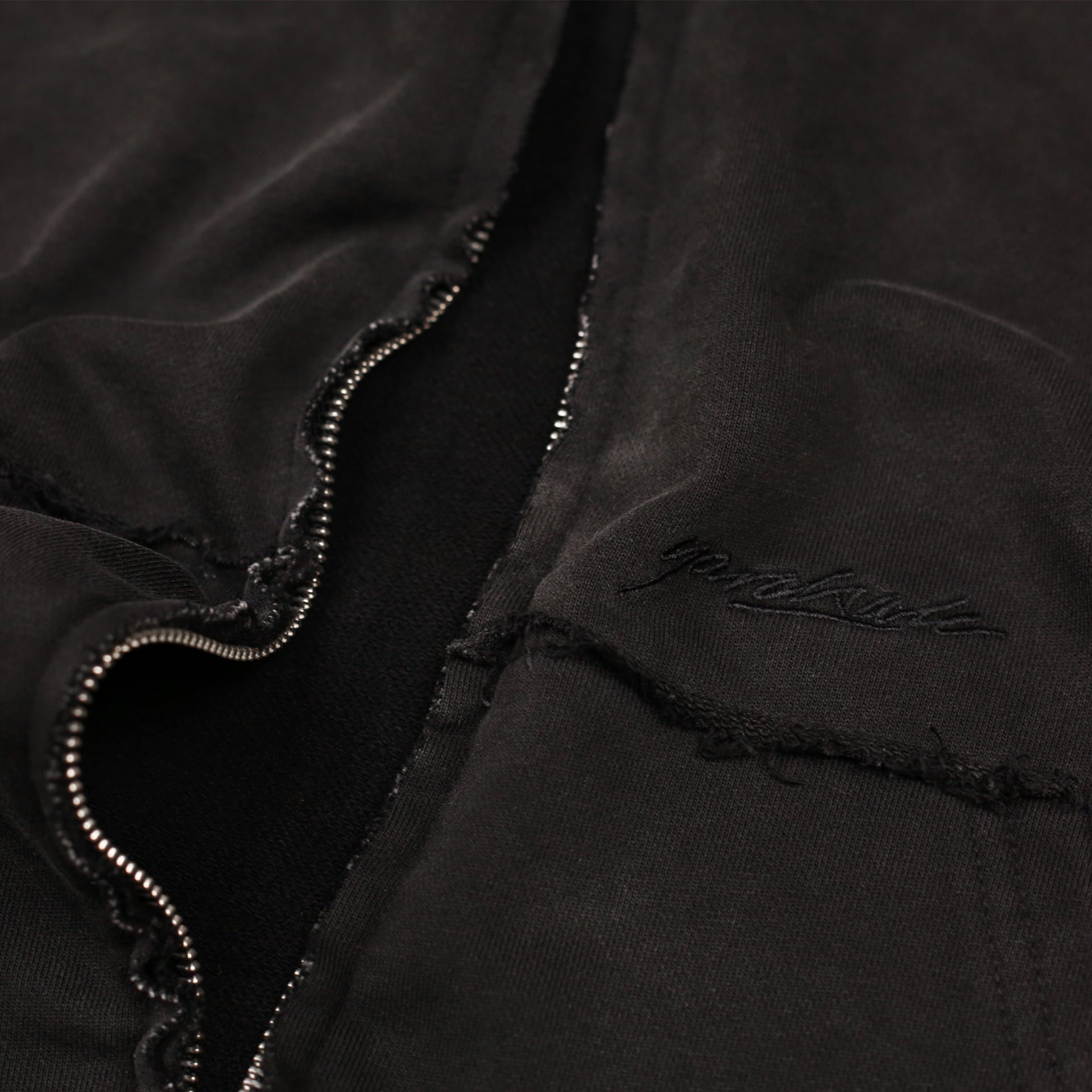 Raw Edge Hood (Black) – YARDSALE