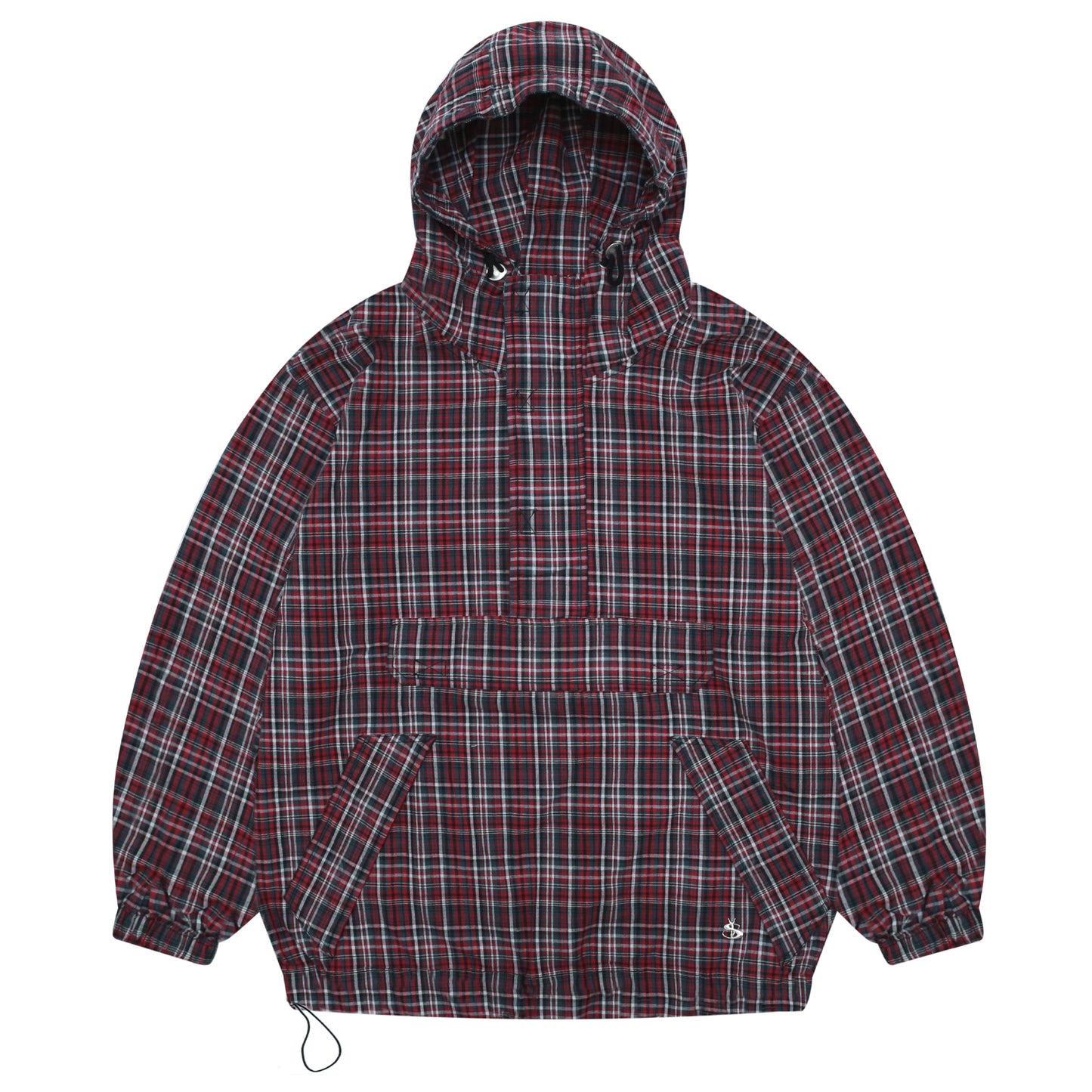 Plaid Pullover (Black/Red)