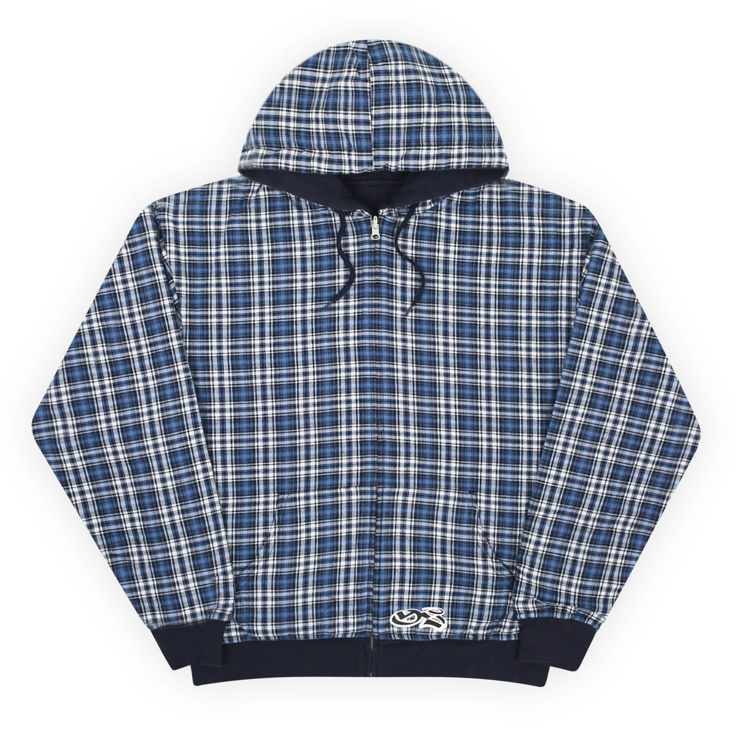 Reversible Flannel Hoodie (Blue) – YARDSALE