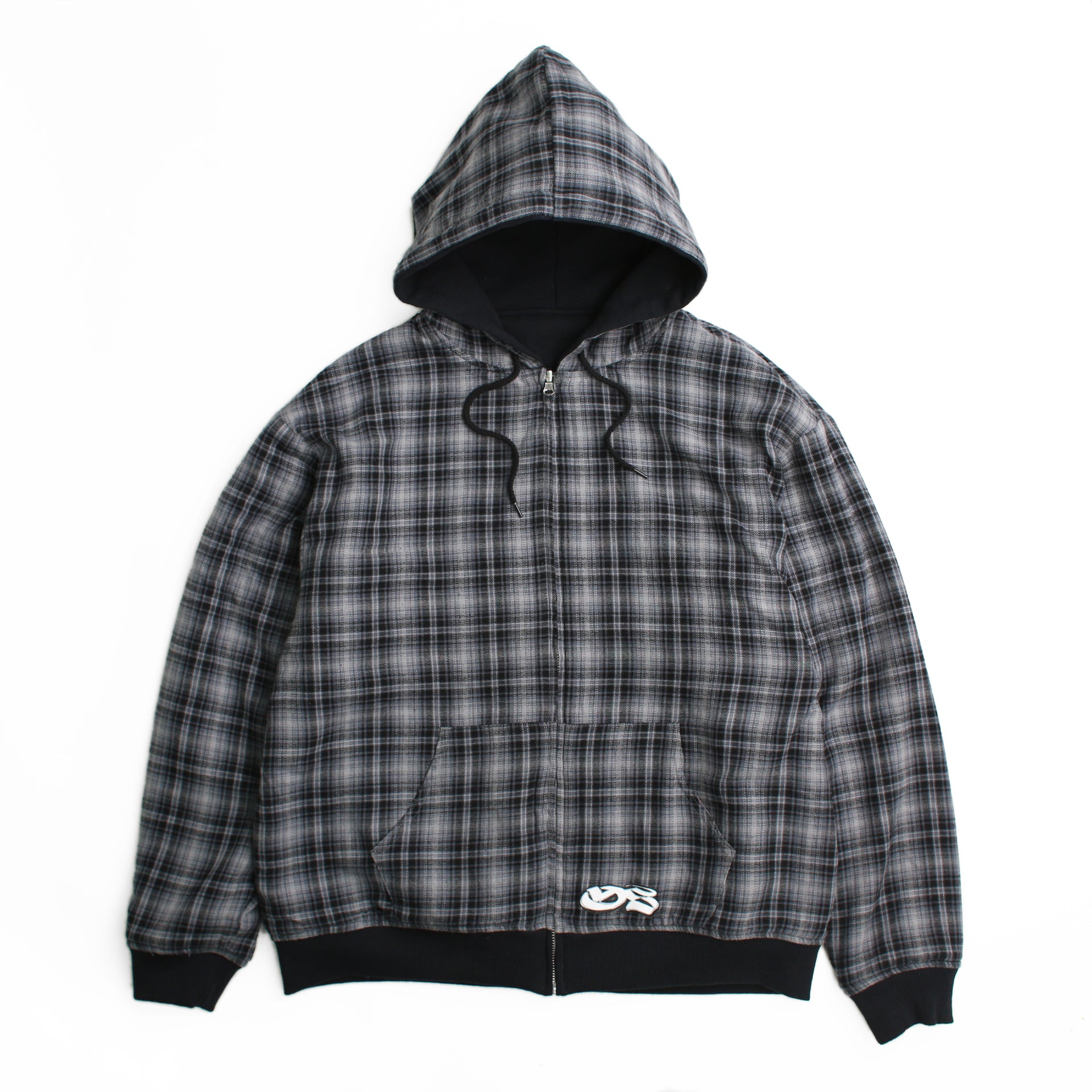 Reversible Flannel Hoodie (Grey) – YARDSALE