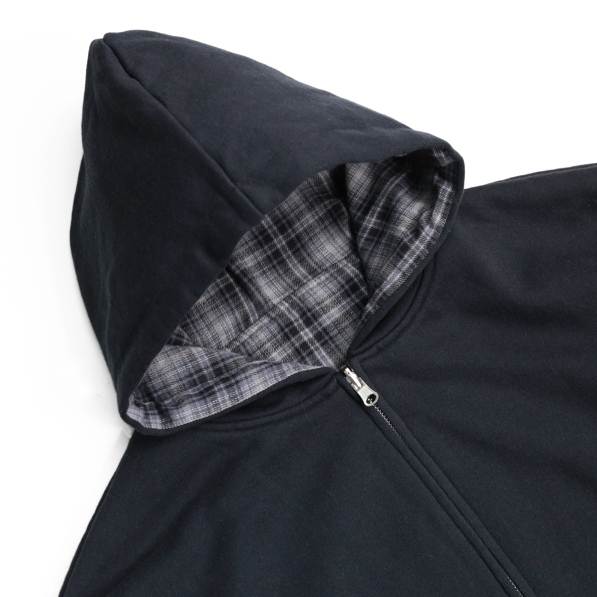 Reversible Flannel Hoodie (Grey) – YARDSALE