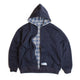 Reversible Flannel Hoodie (Blue)