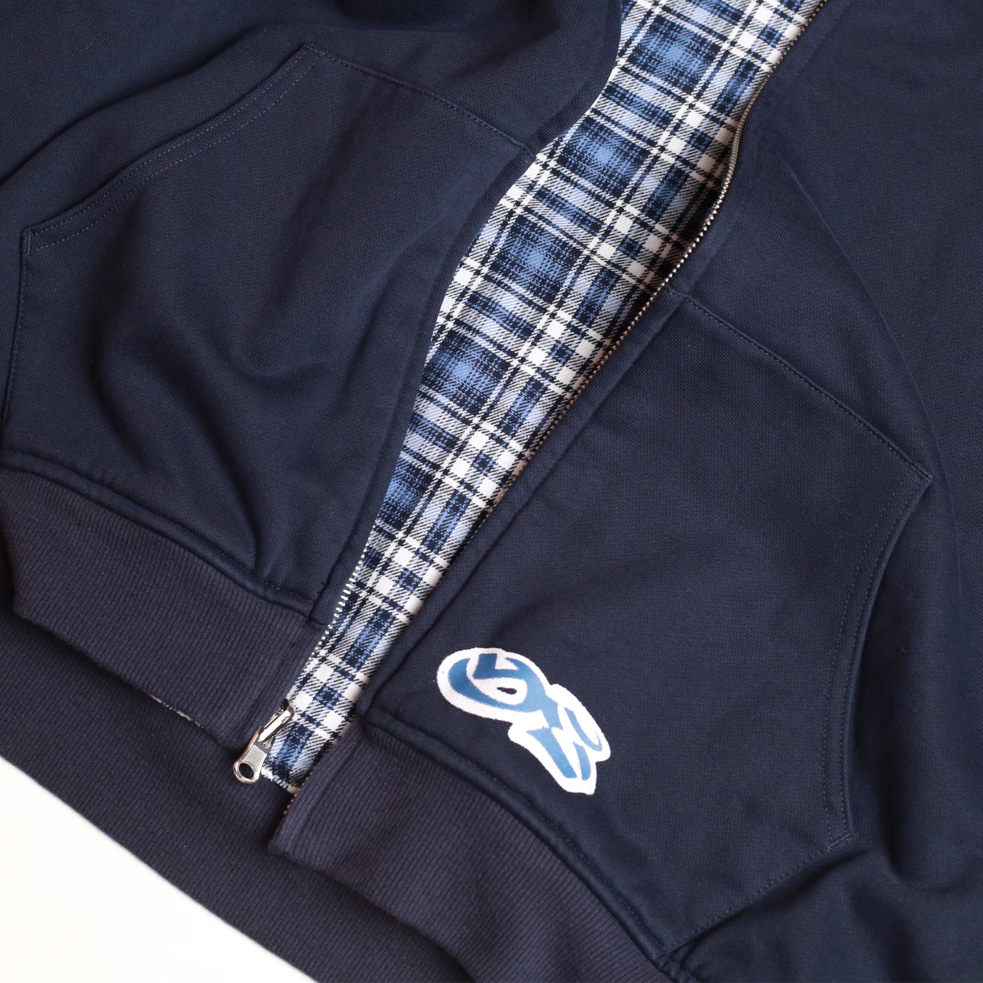 yardsale reversible flannel hoodie(ブルー）s Yardsale Reversible Flannel Hoodie - Blue | Flatspot