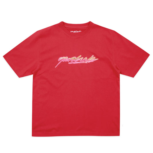 Script Spray T-Shirt (Red)