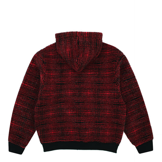 Sherpa Fleece Jacket (Red)