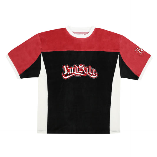 Sierra Velour T-Shirt (Black/Red)