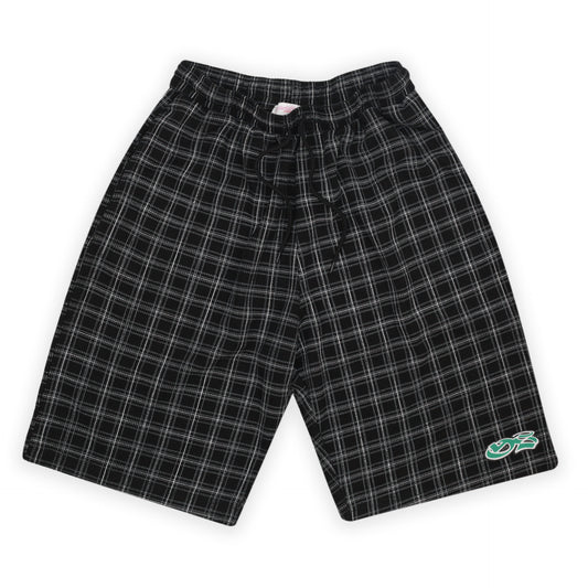 Check Waffle Shorts (Black)