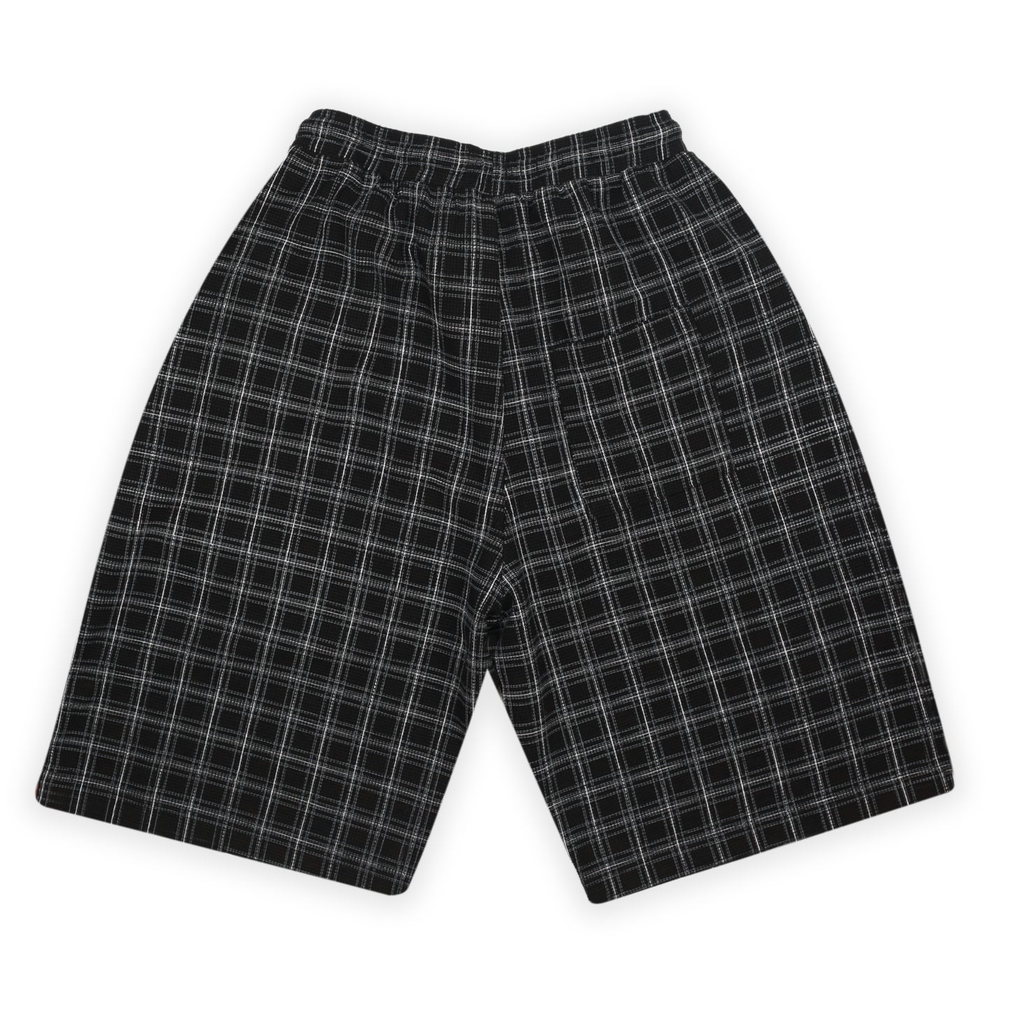 Check Waffle Shorts (Black)