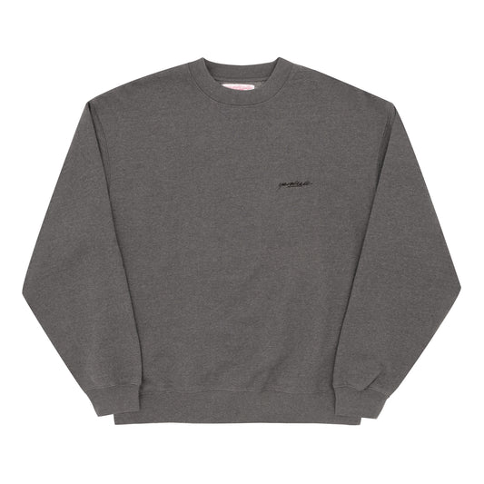 Script Crewneck (Navy Heather)