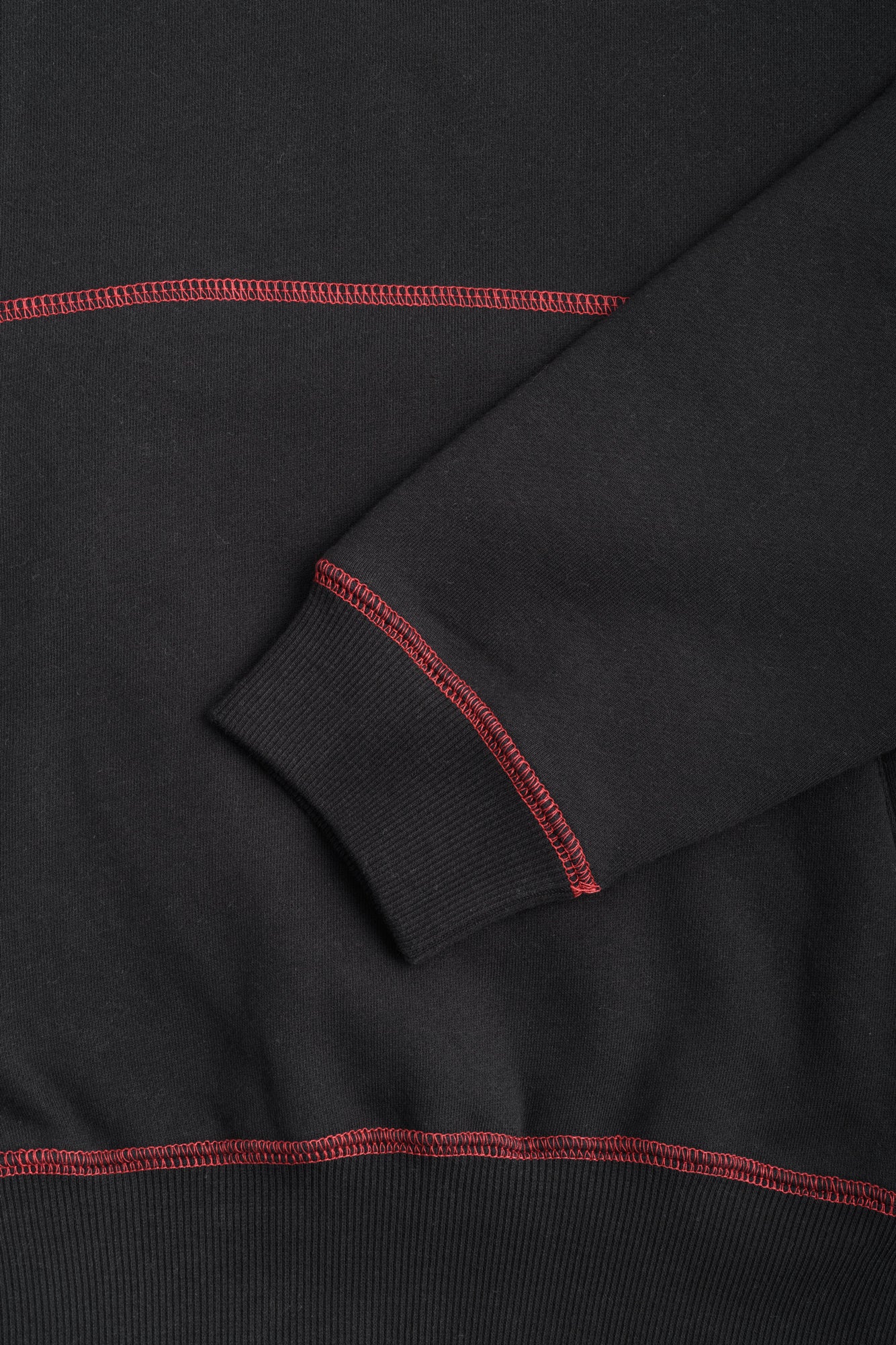 YS Sport Contrast Hood (Black/Red)