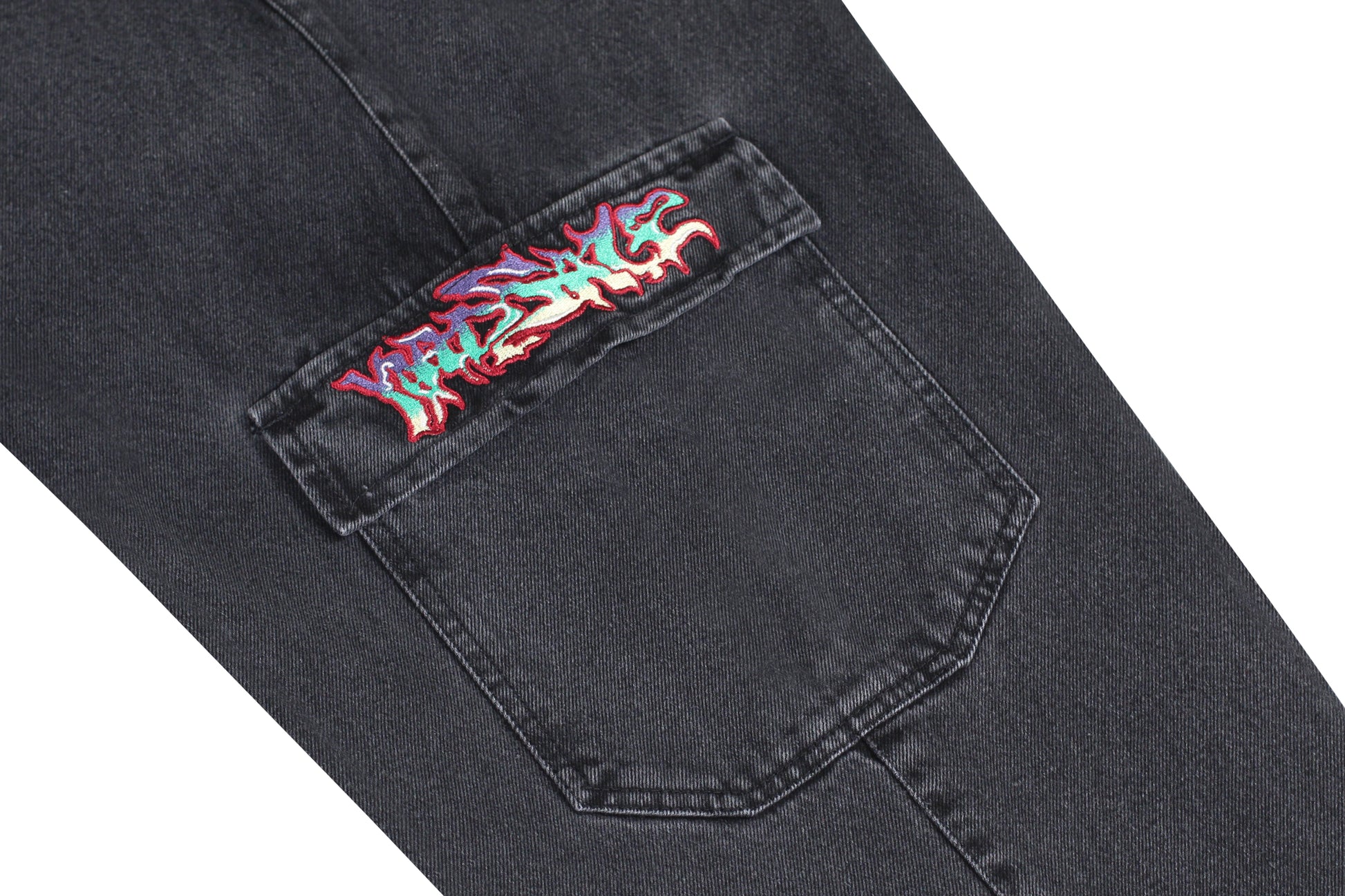 Dreamscape Denim Cargos (Black) – YARDSALE