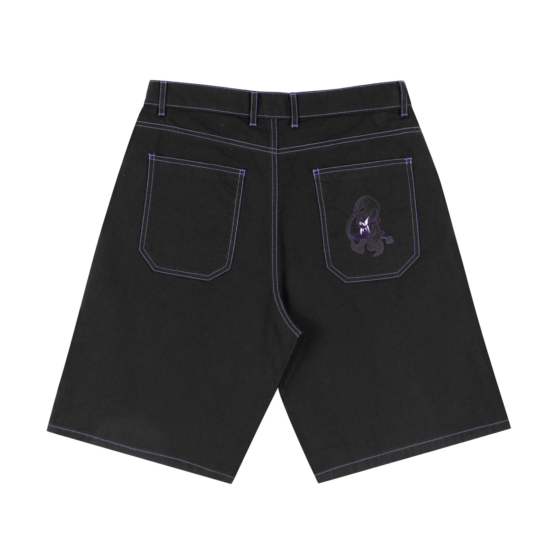 Black hot sale slack shorts