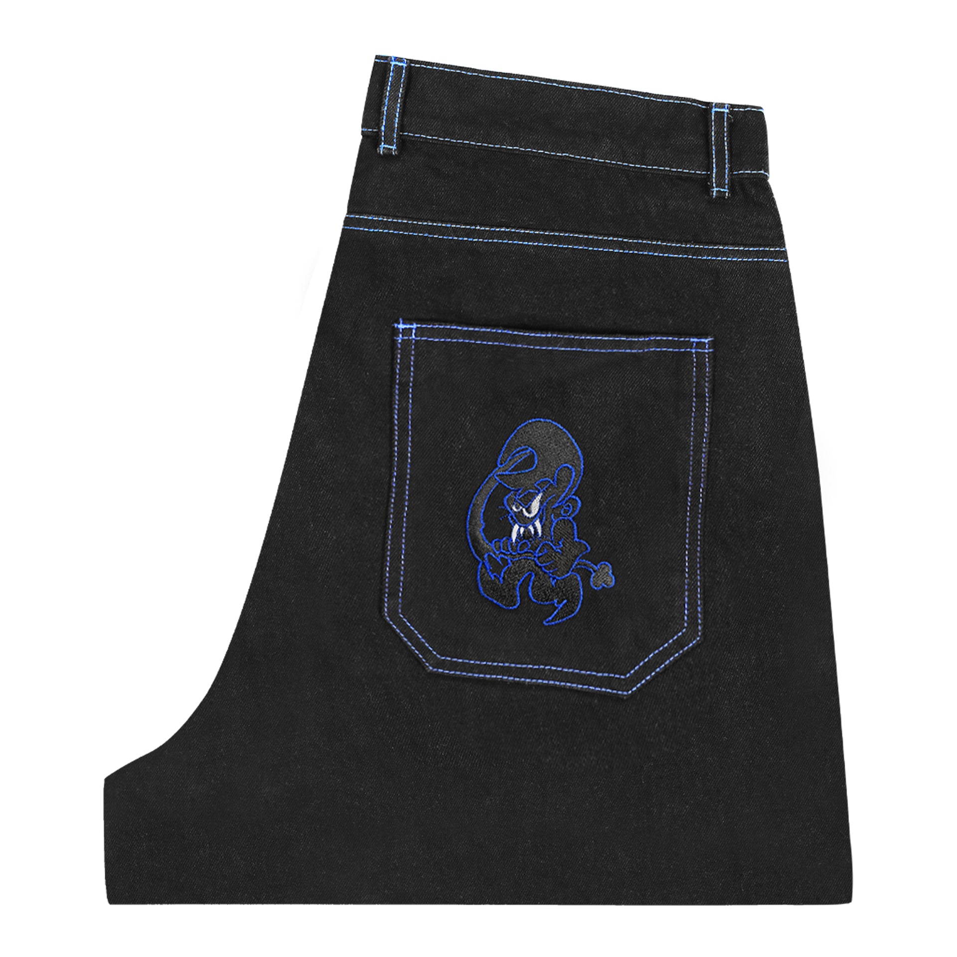 Goblin Jeans (Black/Blue)