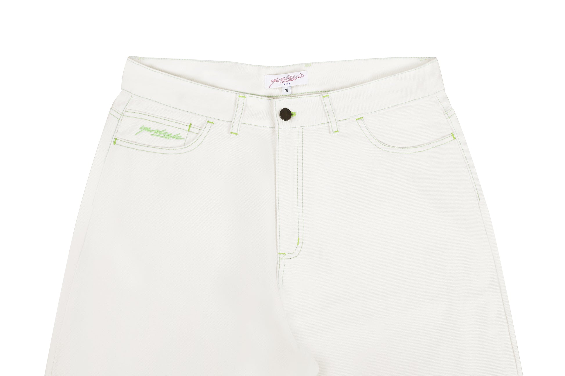 Goblin Jeans (White/Green)