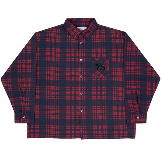 YS Plaid Shirt (Burgundy/Space Blue)