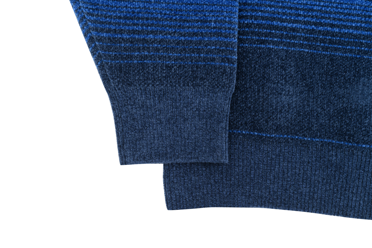 Chenille Ripple Knit (Navy/Blue)