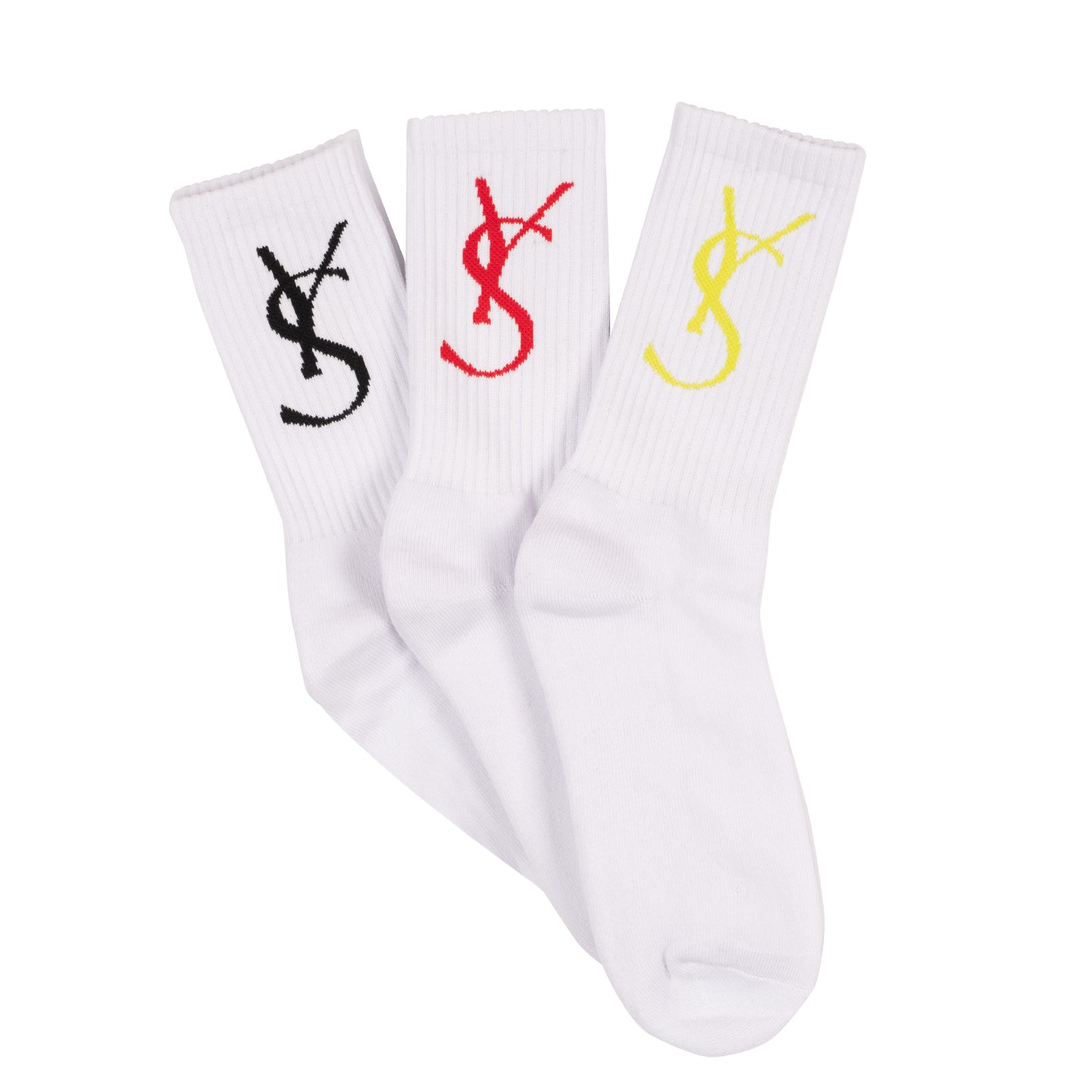 YS Socks 3 Pack (White)