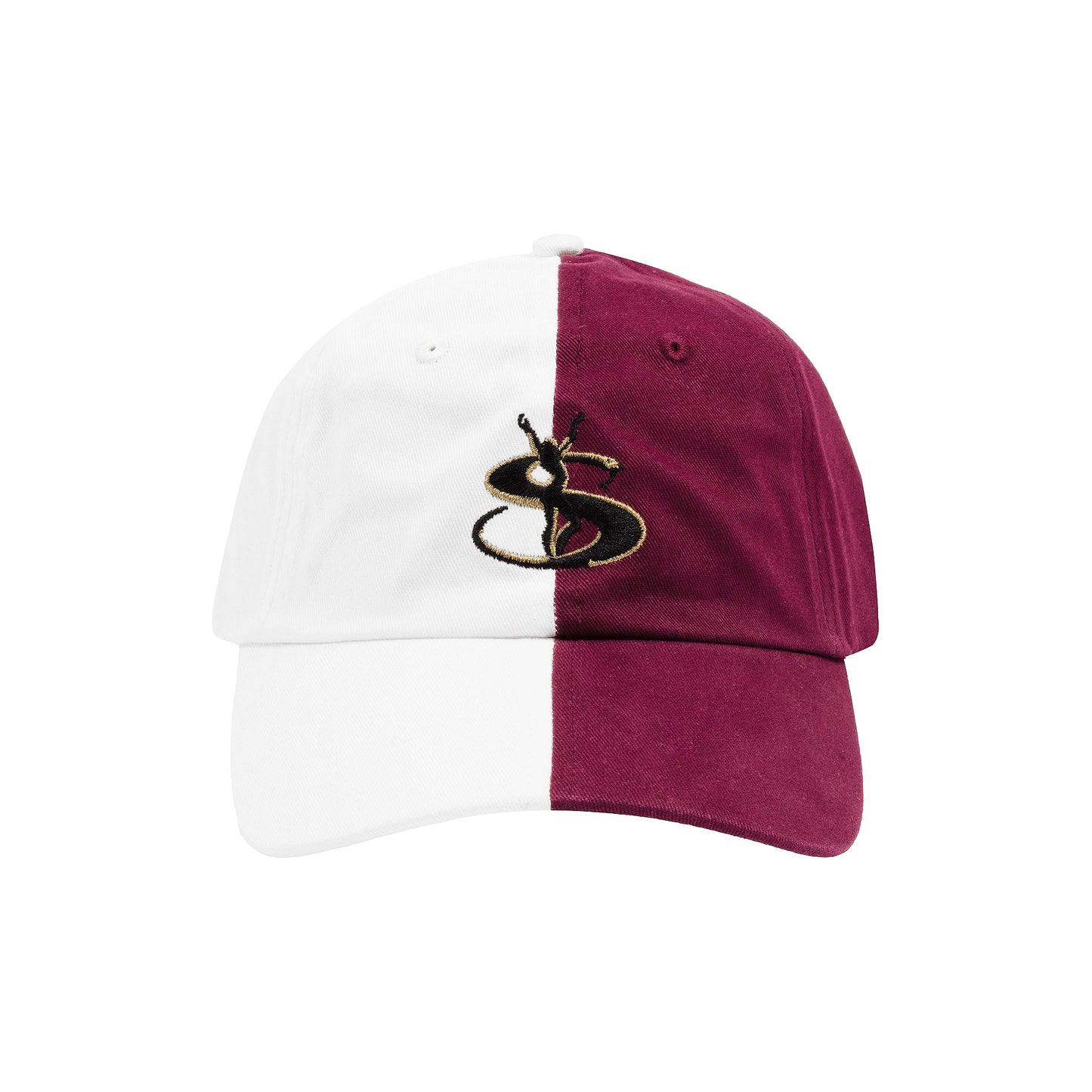 Split Cap (White/Crimson)