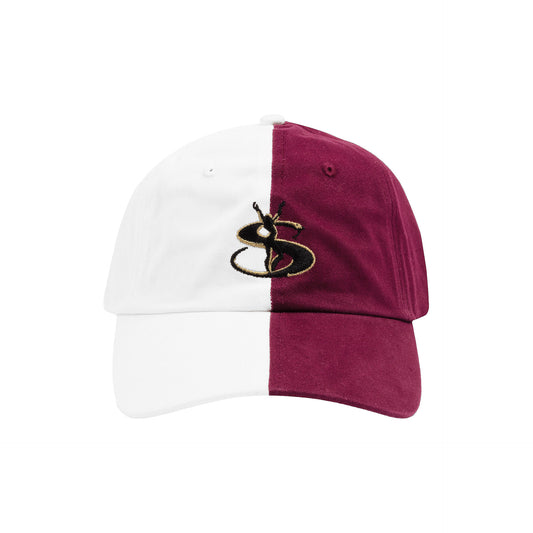 Split Cap (White/Crimson)