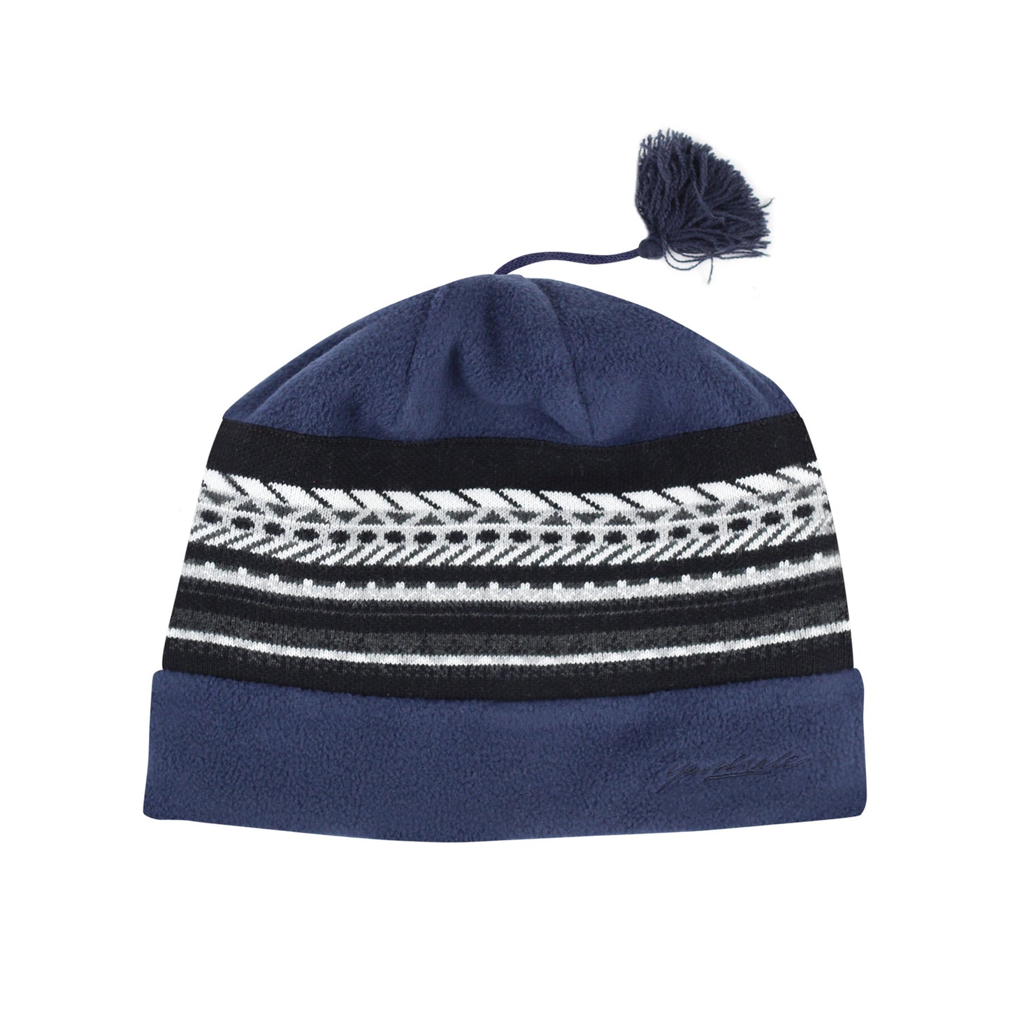 Tassel Beanie (Navy)